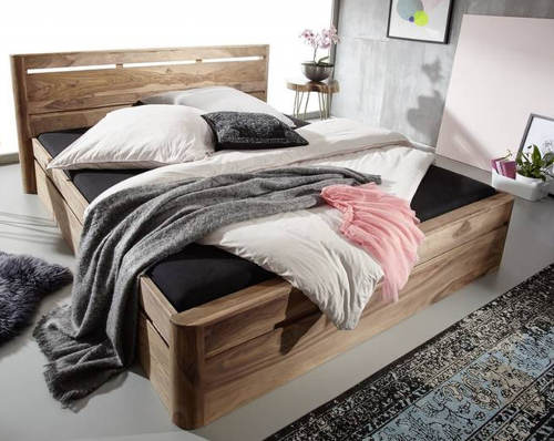 Designová postel z indického palisandru