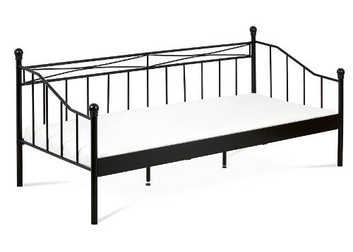 Černá kovová postel Darja 90x200 cm