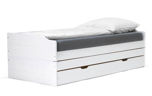 Masivní postel rozložitelná na dvě nebo tři lůžka