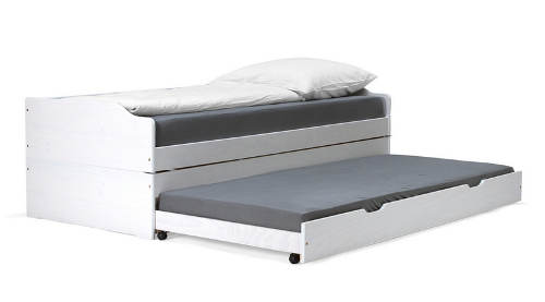 Vyvýšená postel s vysuvnou přistýlkou
