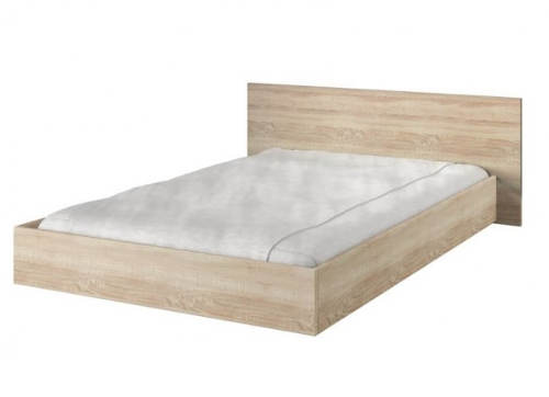 Levitující manželská postel dub sonoma