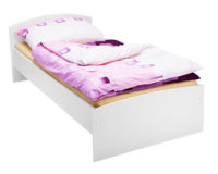 Levná bílá postel jednolůžko