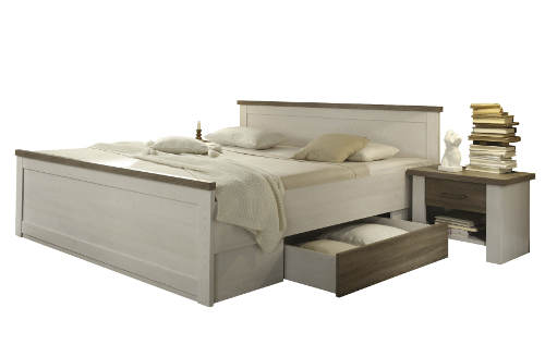 Vintage postel 180x200 s nočními stolky