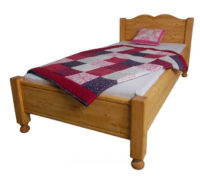 Dřevěná retro postel Kamila