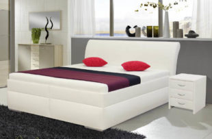 Dvoulůžková postel s úložným prostorem a zvýšeným lůžkem