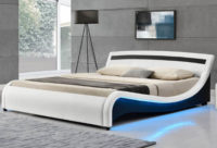 Moderní ergonomická postel Malaga s LED osvětlením