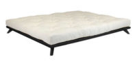 Černá futonová postel Karup 180 x 200 cm