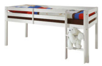 Dětská zvýšená postel z bílé borovice