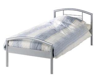 Kovová jednolůžková postel levně