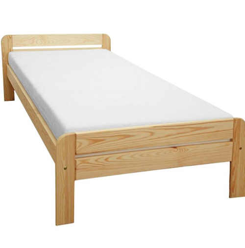 Kvalitní jednolůžková postel z masivu nejen do malého prostoru