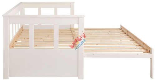 Rozkládací postel pro děti se zvýšenou zadní stěnou