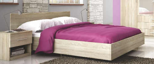 Manželská postel ROMA LUX 160x200 cm levitující vzhled