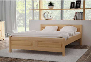 Vyvýšená postel z masivu v různém dekoru a rozměru