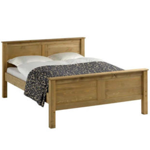 Dvoulůžková postel 160x200 cm z masivu - borovice