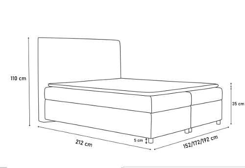 moderní čalouněná postel v několika variantách