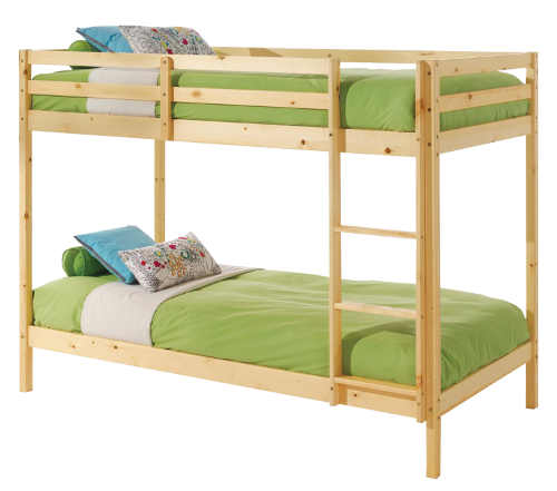 Poschoďová postel z masivního dřeva levně