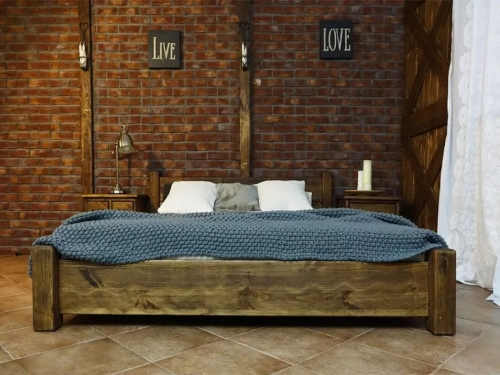 manželská postel s roštem i matrací