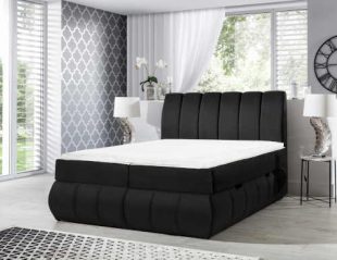Čalouněná postel typu boxspring v elegantním designu