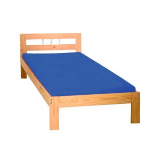 Jednolůžková postel o rozměru 90x200 cm z masivu borovice