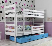 Dětská patrová postel ERYK 190x80 cm včetně roštů a matrací