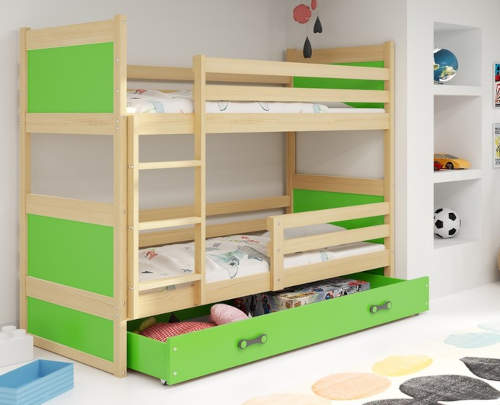 Dětská patrová postel RICO 160x80 cm v různých barevných variantách