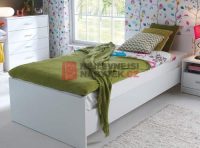 Levná bílá jednolůžková postel MARIONET 90x200 cm