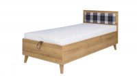 Jednolůžková postel 90x200 cm v moderním dekoru dub zlatý