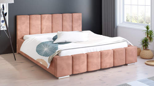 Originální čalouněná dvoulůžková postel Galo 140x200 cm