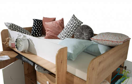 patrová dřevěná dětská postel SMART