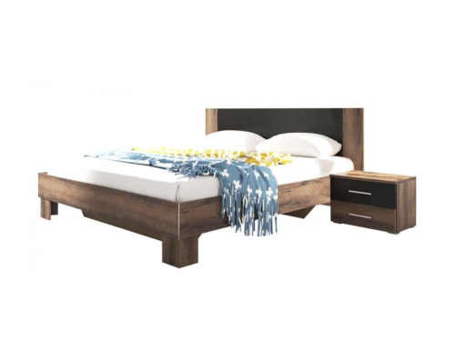 Dvoulůžková postel 180x200 cm s praktickými nočními stolky