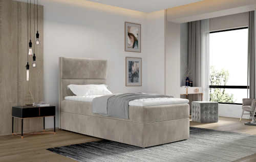 kvalitní čalouněná jednolůžková postel