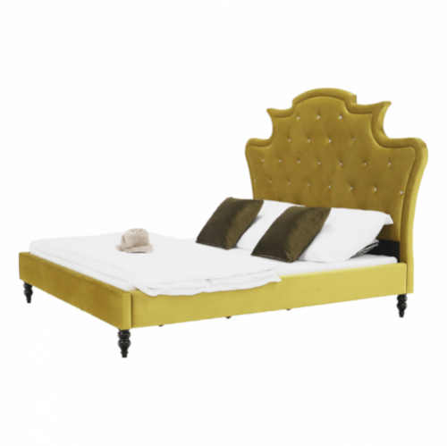 luxusní čalouněná dvoulůžková postel