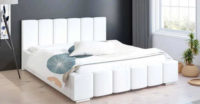 Čalouněná postel 200x200 cm s úložným prostorem