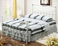 Kovová postel v elegantním designu - různé rozměry