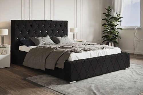 kvalitní velká čalouněná postel