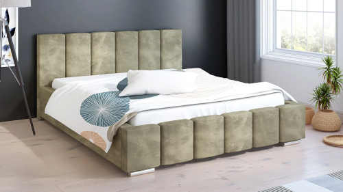 velká manželská čalouněná postel