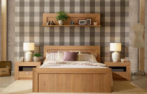 Manželská dřevěná postel Calda o rozměru ložné plochy 160x200 cm