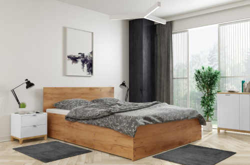 elegantní postel o rozměru spací plochy 160x200