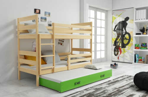 dřevěná poschoďová postel pro děti