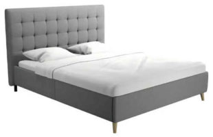 Luxusní čalouněná manželská postel s prošívaným designem