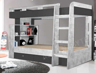 Patrová postel Tablo v moderním designu s dostatkem úložného místa
