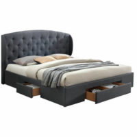 Elegantní moderní čalouněná postel s úložným prostorem