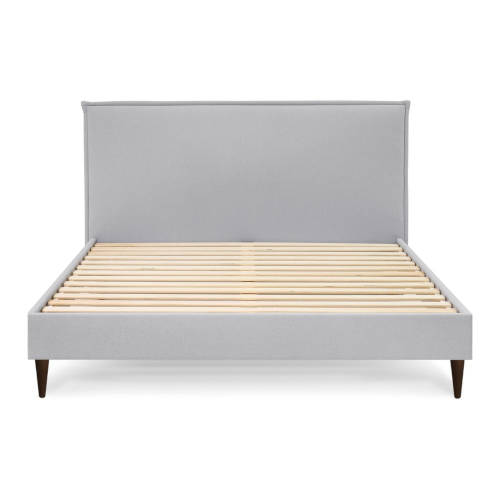 čalouněná šedá postel 180x200