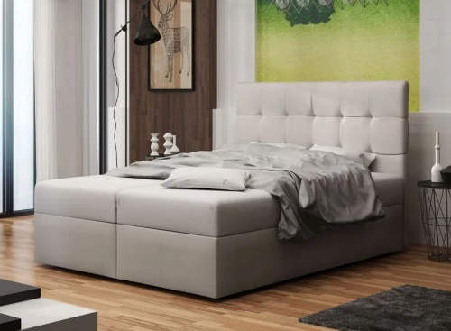 Čalouněná manželská postel 180 x 200 cm s úložným prostorem