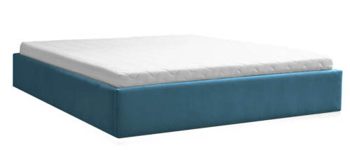 Tyrkysově modrá postel japonského typu