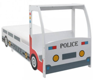 Dětská postel s matrací - velké policejní auto