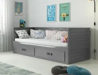 Výsuvná postel do dětského pokoje s přistýlkou 80x200 cm